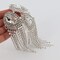 Crystal Fringe Shoulder Epaulette Rhinestones Appliques Stitch Patches